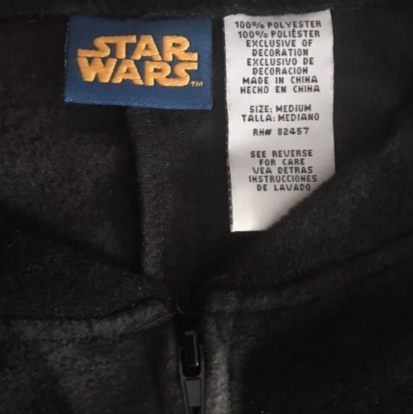 Star Wars Darth Vader Onesie Costume Pajamas Cape Size Medium Mens - Picture 2 of 3